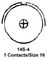 AMPHENOL MS3101E14S-4S