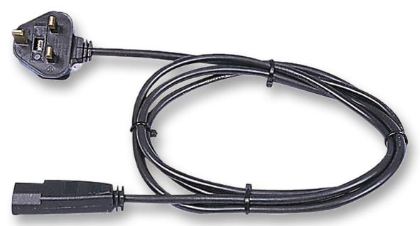 KABEL UK STECKER-IEC SCHWARZ 2M; Steckverbinder Auf Steckverbinder:Netzstecker, UK, Auf IEC 60320 C13; KabellÃ¤nge - Metrisch:2m; Nennstrom:5A; Nennsp