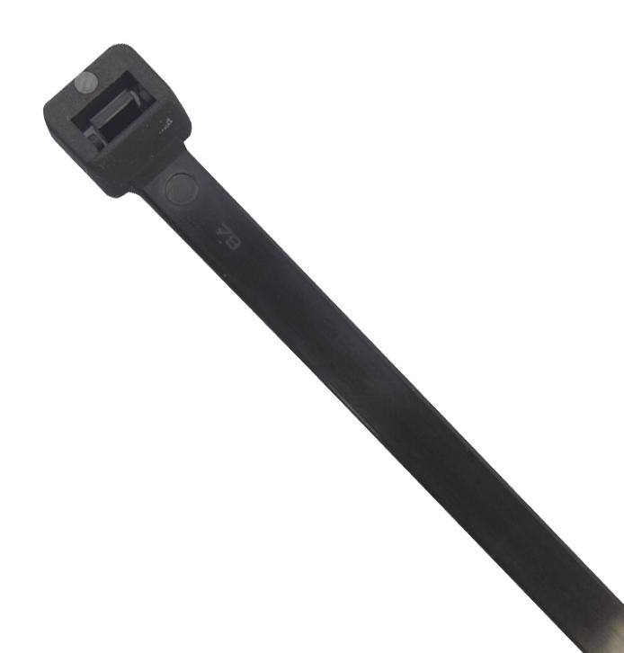 KABELBINDER,SCHWARZ,203MM,PK100; Kabelbindermaterial:Nylon 6.6 (Polyamid 6.6); Kabelbinderfarbe:Schwarz; KabelbinderlÃ¤nge:203mm; Kabelbinderbreite:7.