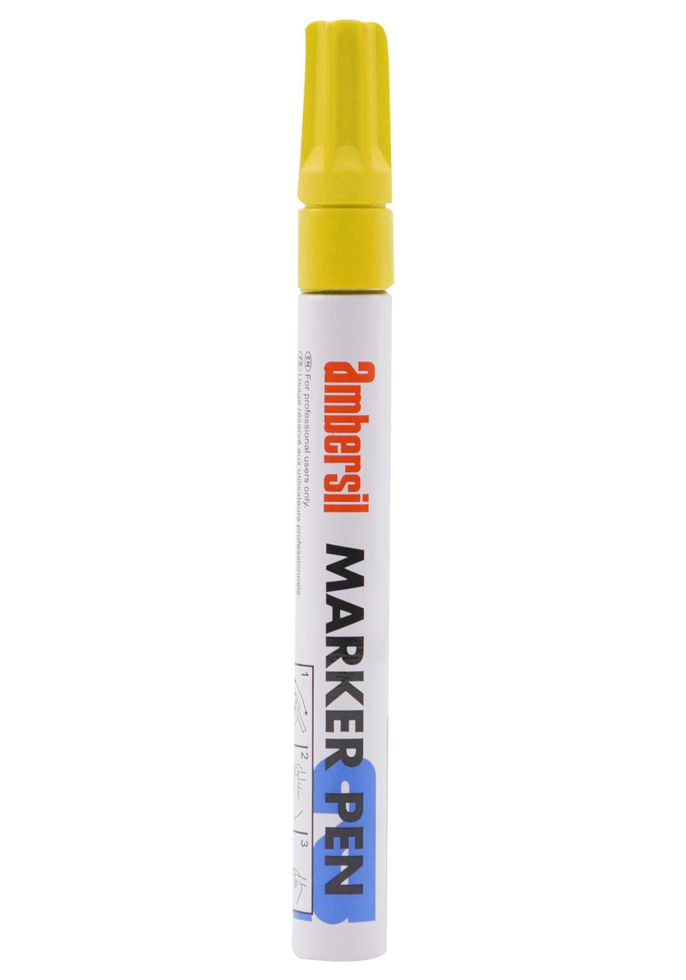 AMBERSIL MARKER PEN YELLOW, 3MM