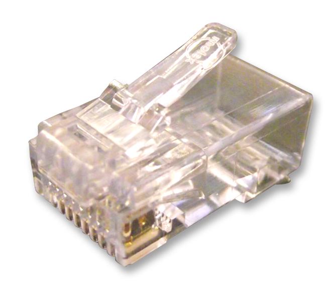 MODULARSTECKER, RJ45, 8P8C, 1PORT, KABEL;