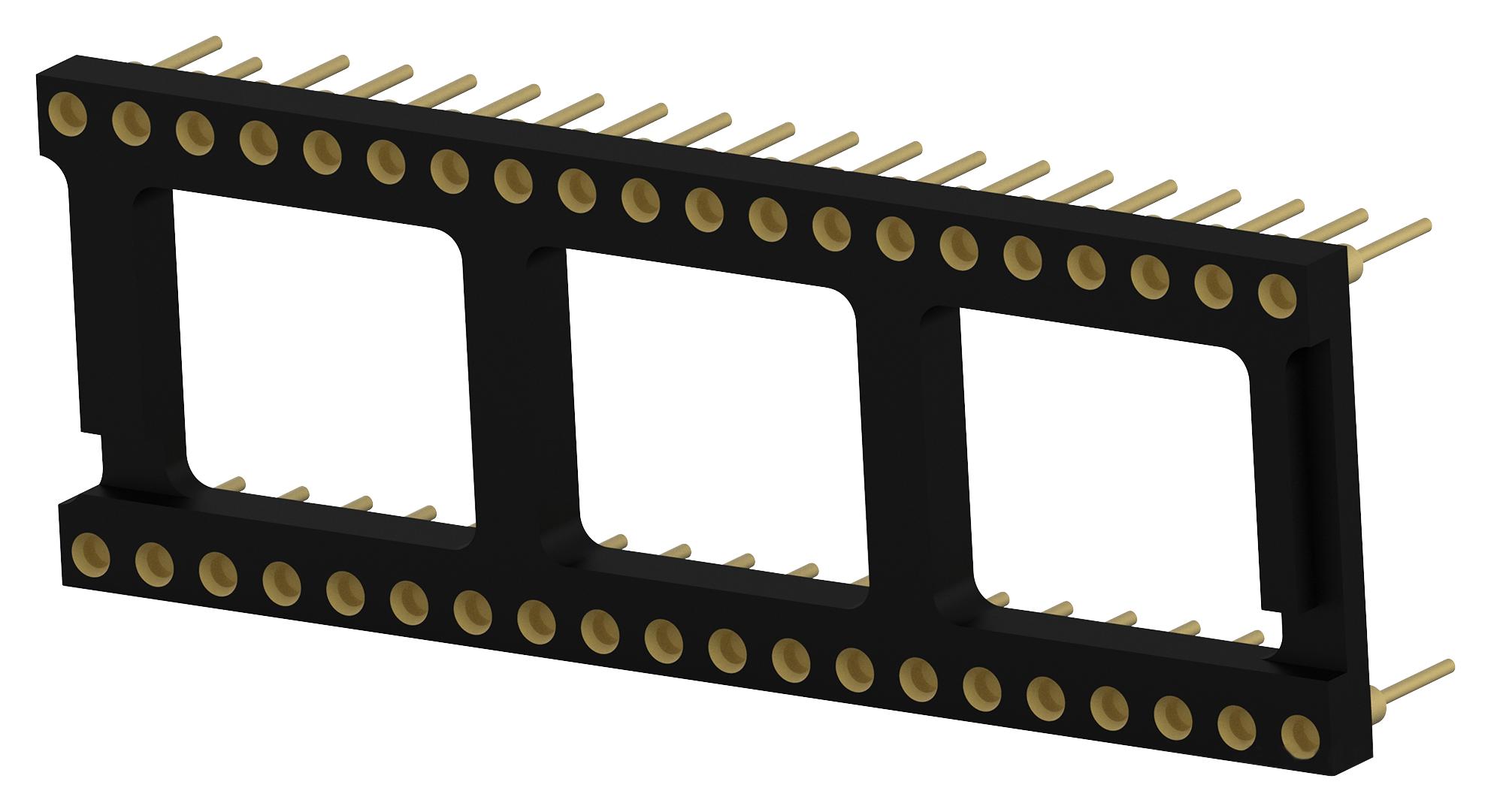 IC-/BAUELEMENTSOCKEL, 40POS, DIP, 2.54MM;