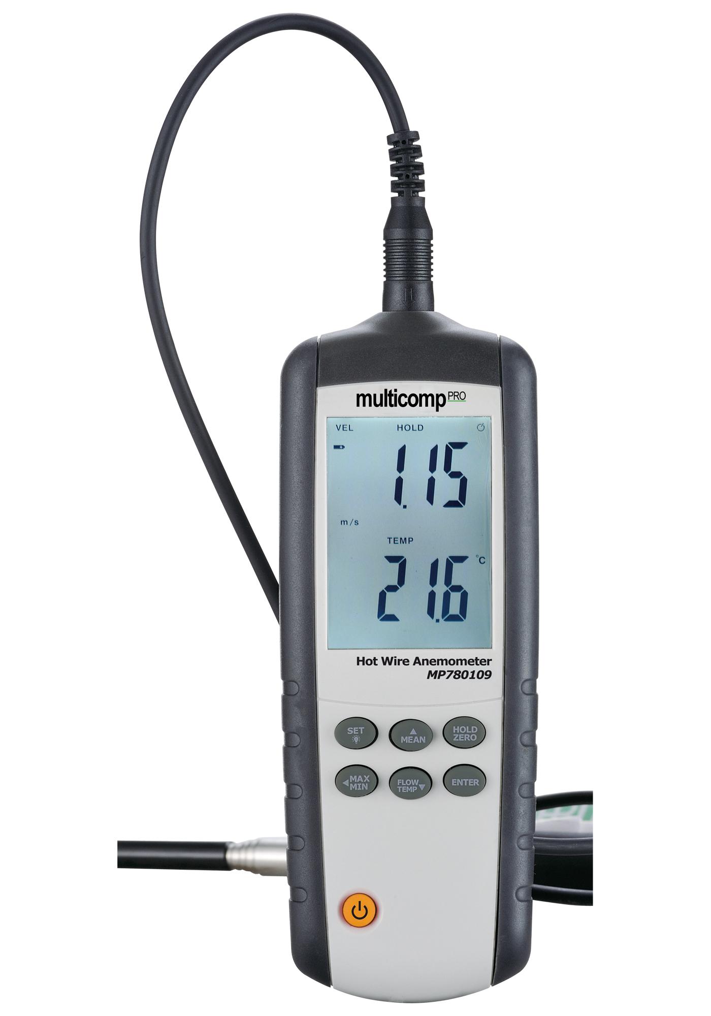 HITZDRAHT-ANEMOMETER, 0.1-25 M/S;