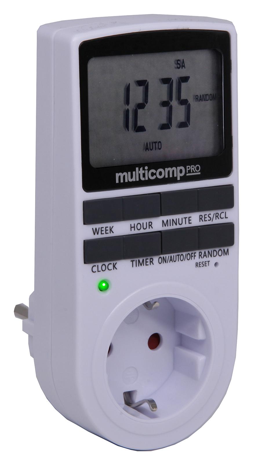 DIGITALER TIMER, 13A, 230V AC, EU;