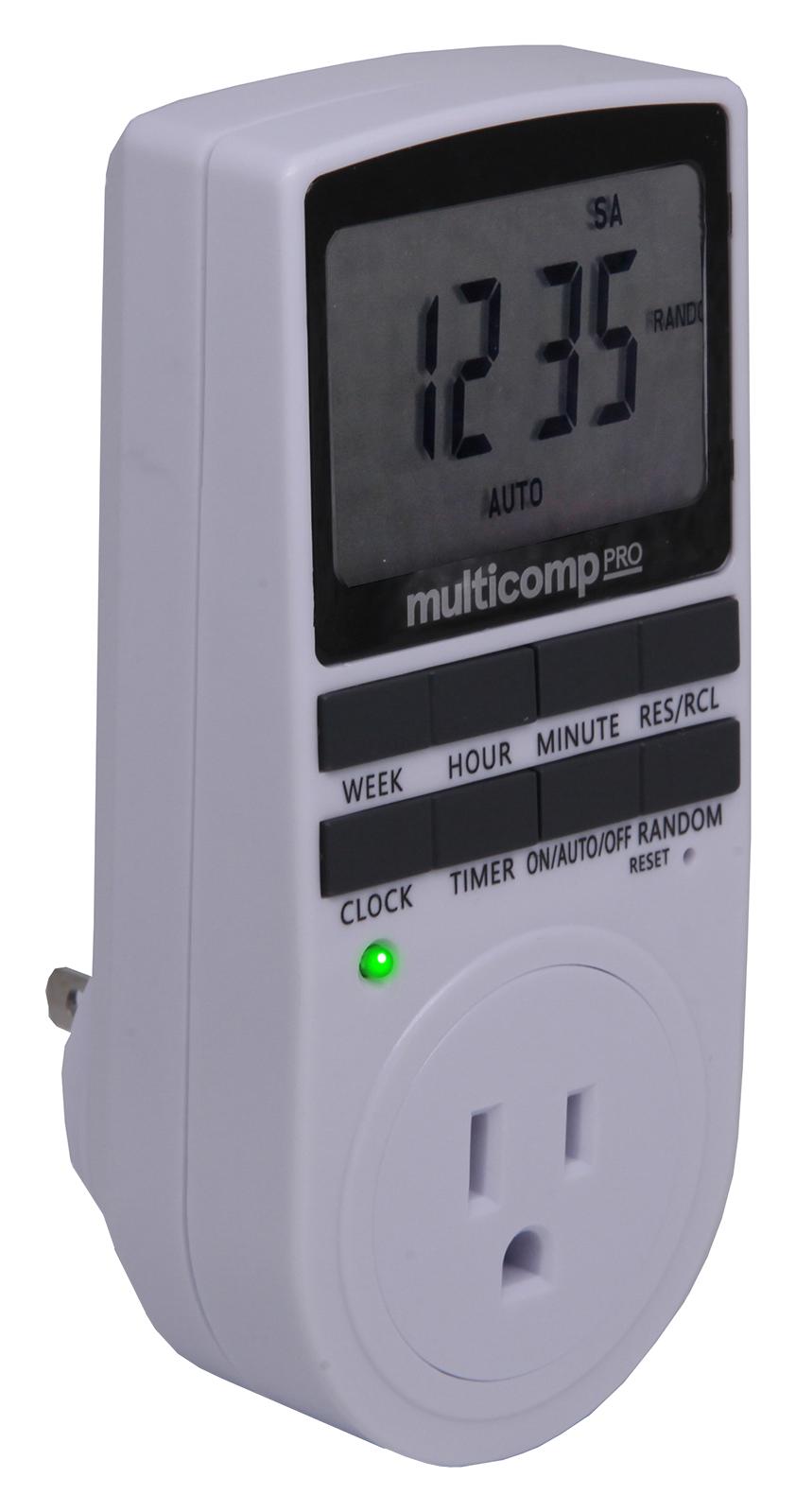 DIGITALER TIMER, 13A, 230V AC, US;