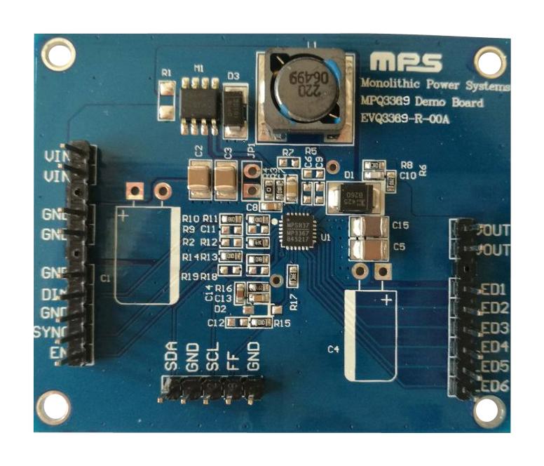 EVAL.BOARD, 6KANÃLE, BOOST-WLED-TREIBER;