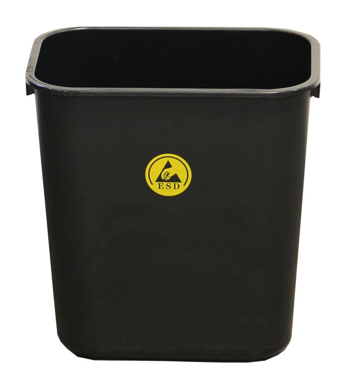 ESD WASTE BIN, 15 LITRE, NO LID;