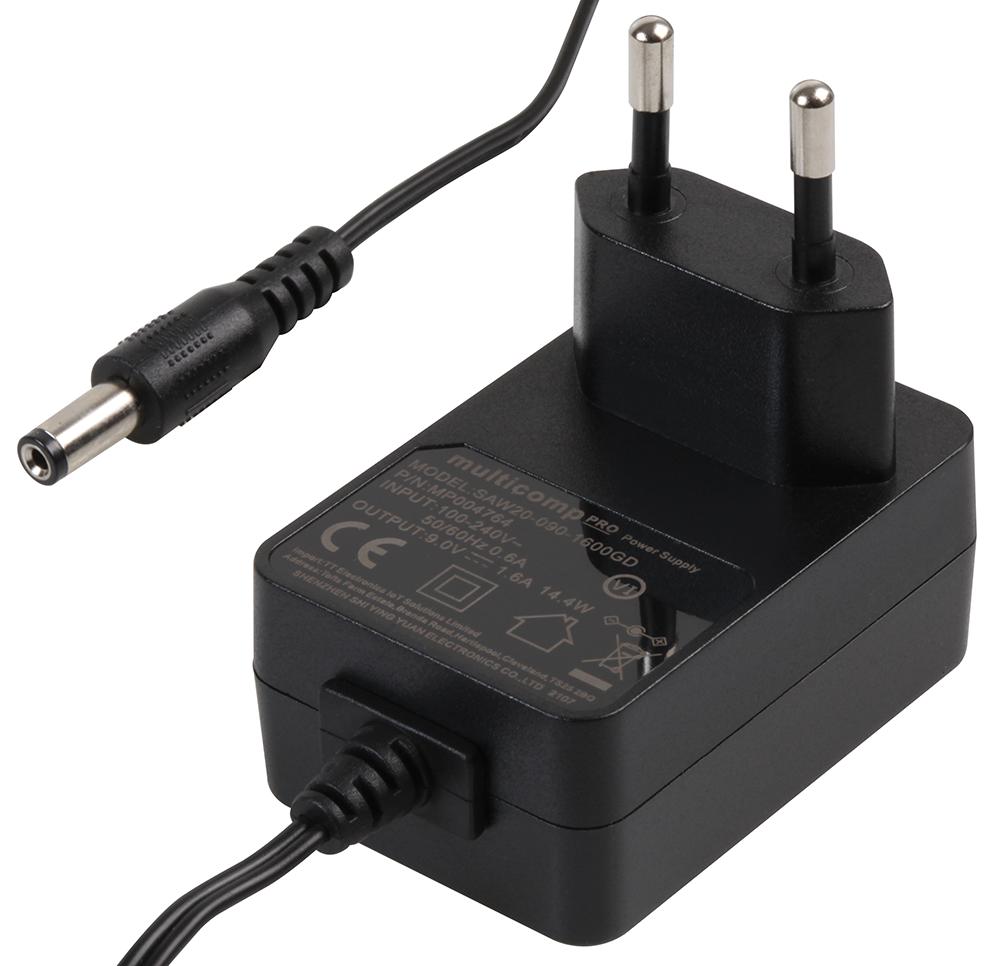 AC/DC-ADAPTER, 9V, 1.6A;