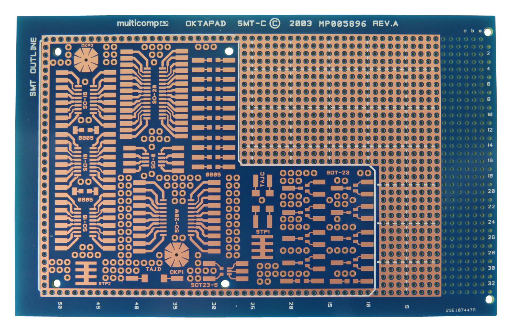 PCB EURO SMT-C 100X160 S BEIDSEITIG;