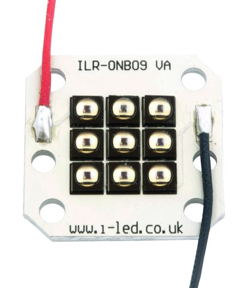 IR-LED-MODUL, 9CHIPS, 940NM, QUADR. PCB;