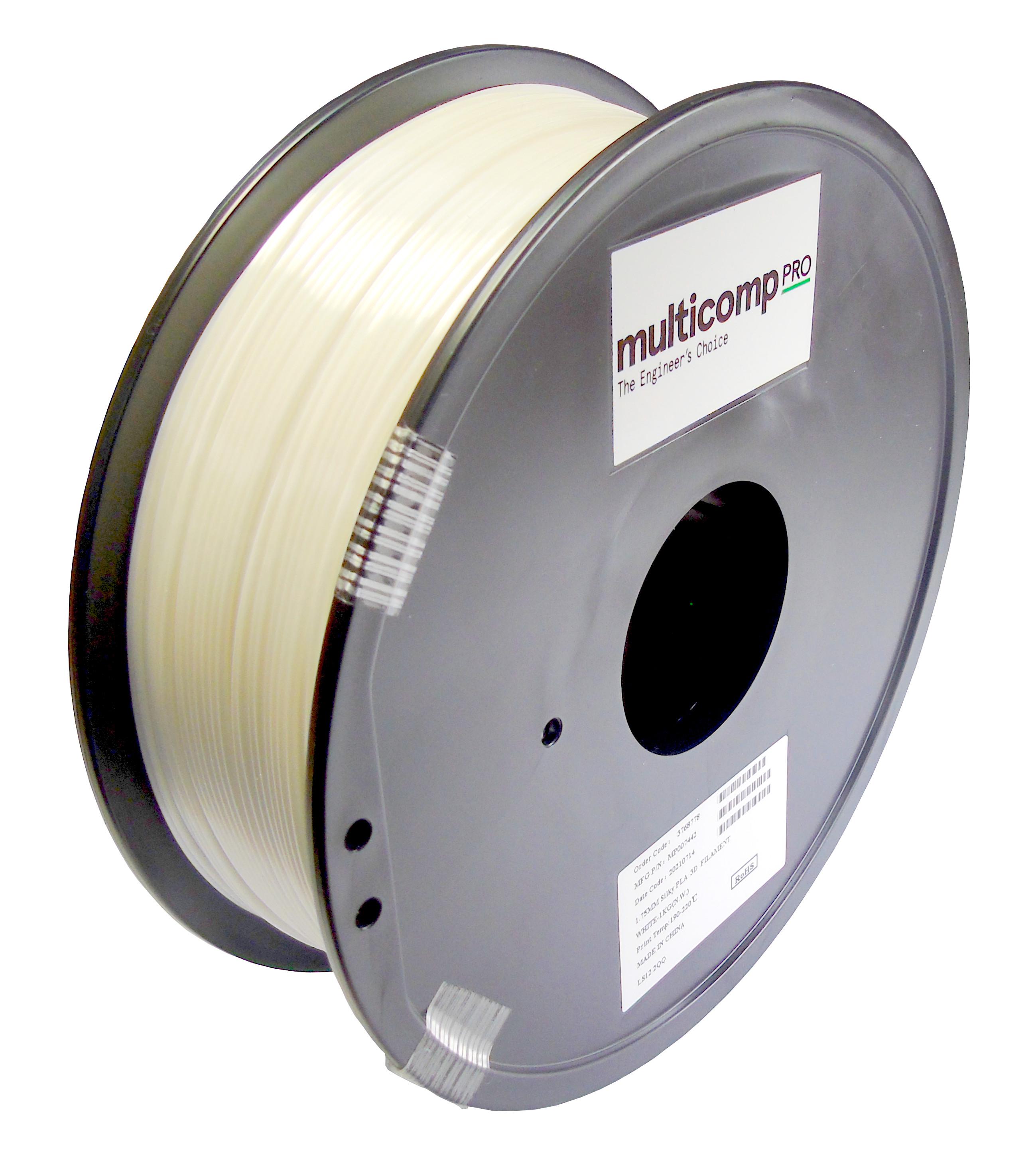 3D-FILAMENT SEIDE PLA 1.75MM 1KG WEISS;