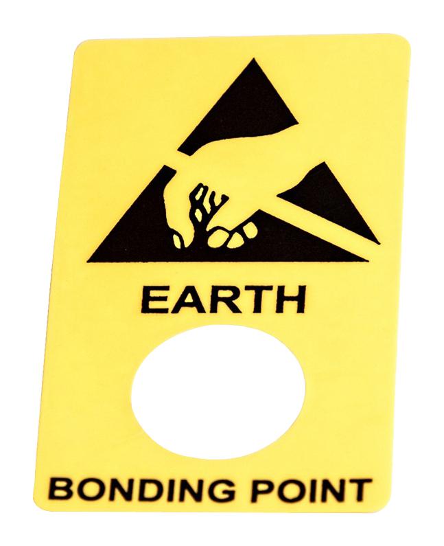 LABEL, 45MM X 25MM, BLACK/YELLOW;