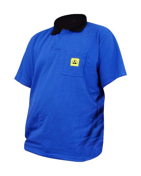 POLOSHIRT, ESD, XL, BLAU;