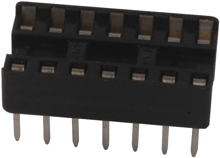 IC-/BAUELEMENTSOCKEL, 14POS, DIP, 2.54MM;