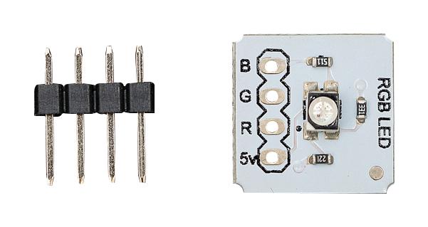 RGB-LED-BREAKOUT-BOARD, 5V, 13X13MM;