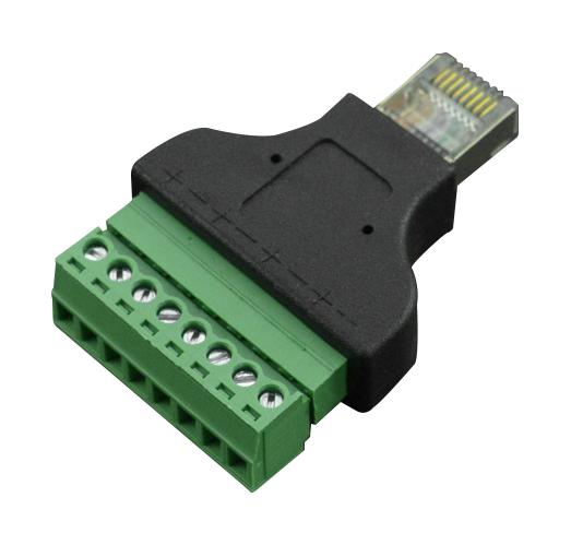 ADAPTER, 8P RJ45-STECKER/KLEMMENBLOCK;