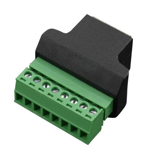 ADAPTER, 8P RJ45-BUCHSE/KLEMMENBLOCK;