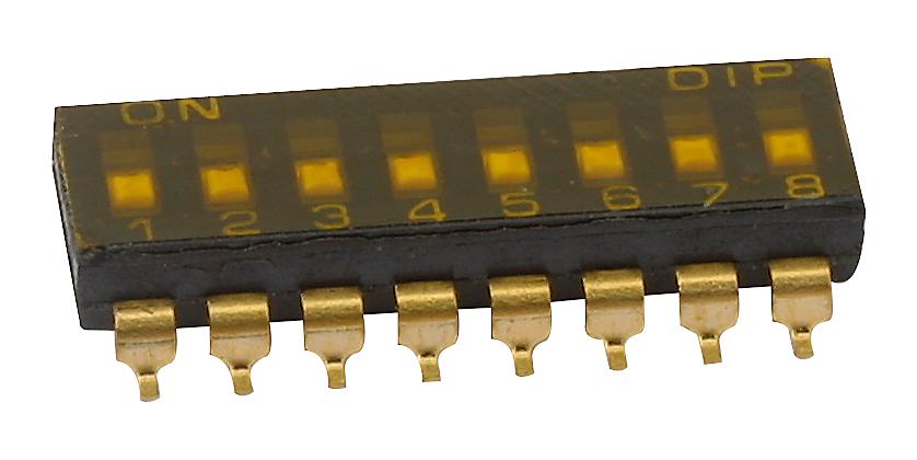 DIP-SCHALTER SPST-NO 0.025A 24VDC 8P SMD;