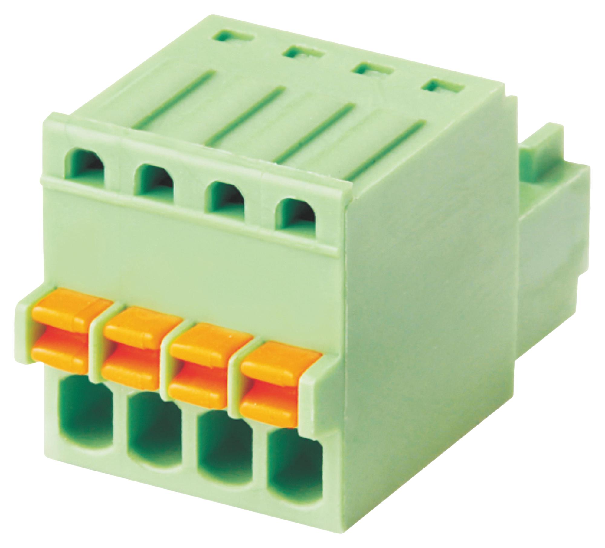 TERMINAL BLOCK, PLUGGABLE, 6POS, 20AWG;