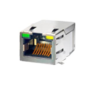 RJ45-BUCHSE, ABGEW, 8P8C, 1PORT, SMD;