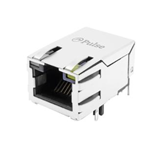 RJ45-BUCHSE, ABGEW, 6P6C, 1PORT, THT;