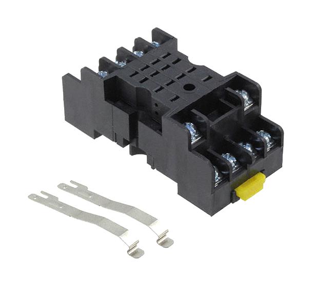 RELAY SOCKET, 4PDT, DIN RAIL, 14P;