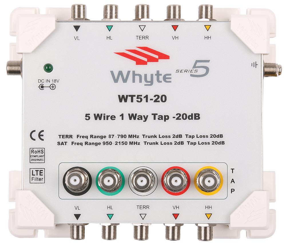 WT51-20 SERIES 5 WIRE 1 WAY 20DB TAP;