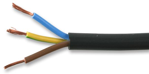 KABEL FLEX 3183Y SCHWARZ 075 PRO M; Kabelabschirmung:Ungeschirmt; Anzahl Der Adern:3Ader(n); Drahtdurchmesser:-; Leiterquerschnitt CSA:0.75mmÂ²; LÃ¤ng