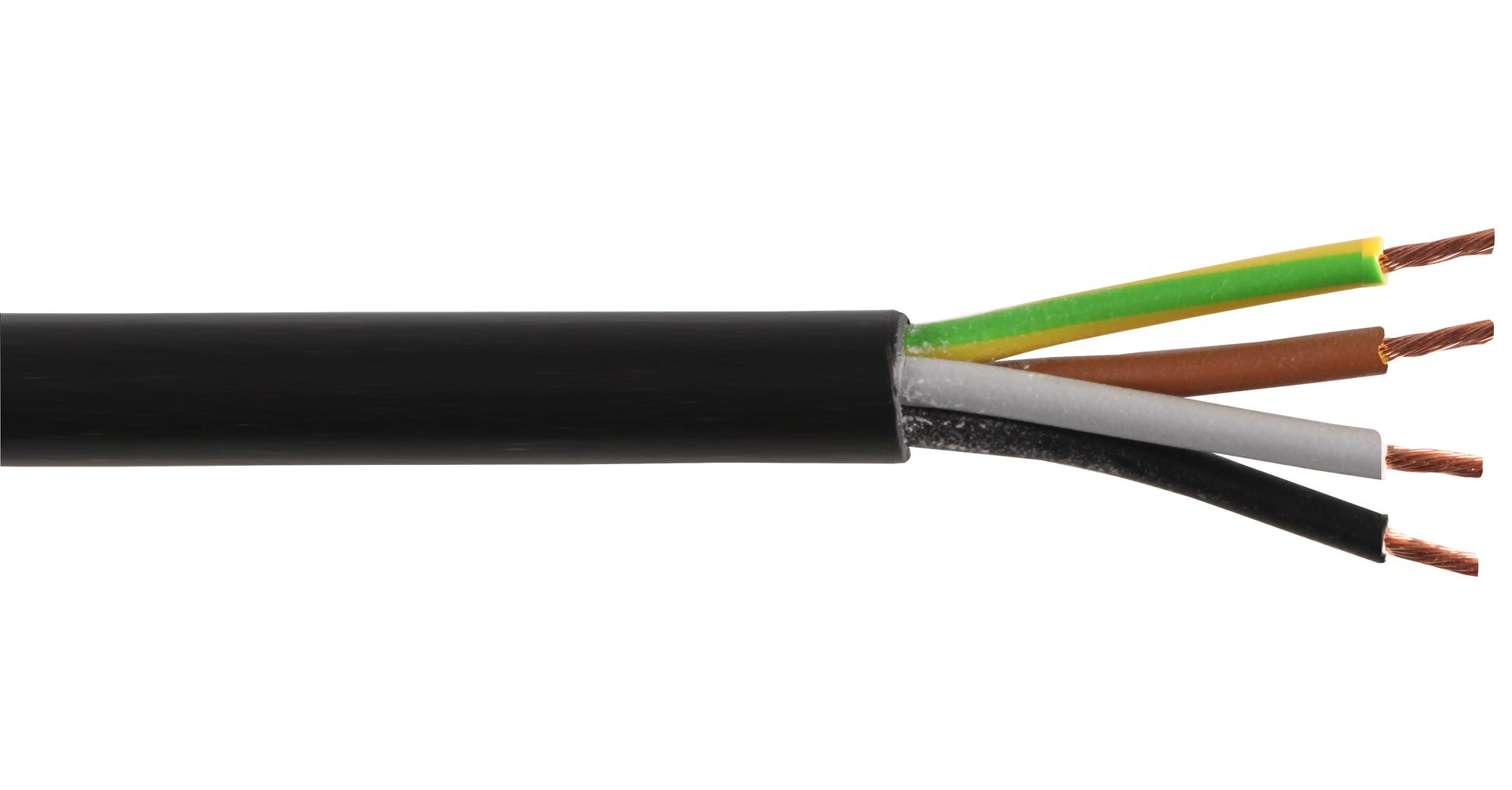 KABEL FLEX 3184Y SCHWARZ 1MM PRO M; Kabelabschirmung:Ungeschirmt; Anzahl Der Adern:4Ader(n); Drahtdurchmesser:-; Leiterquerschnitt CSA:1mmÂ²; LÃ¤nge A