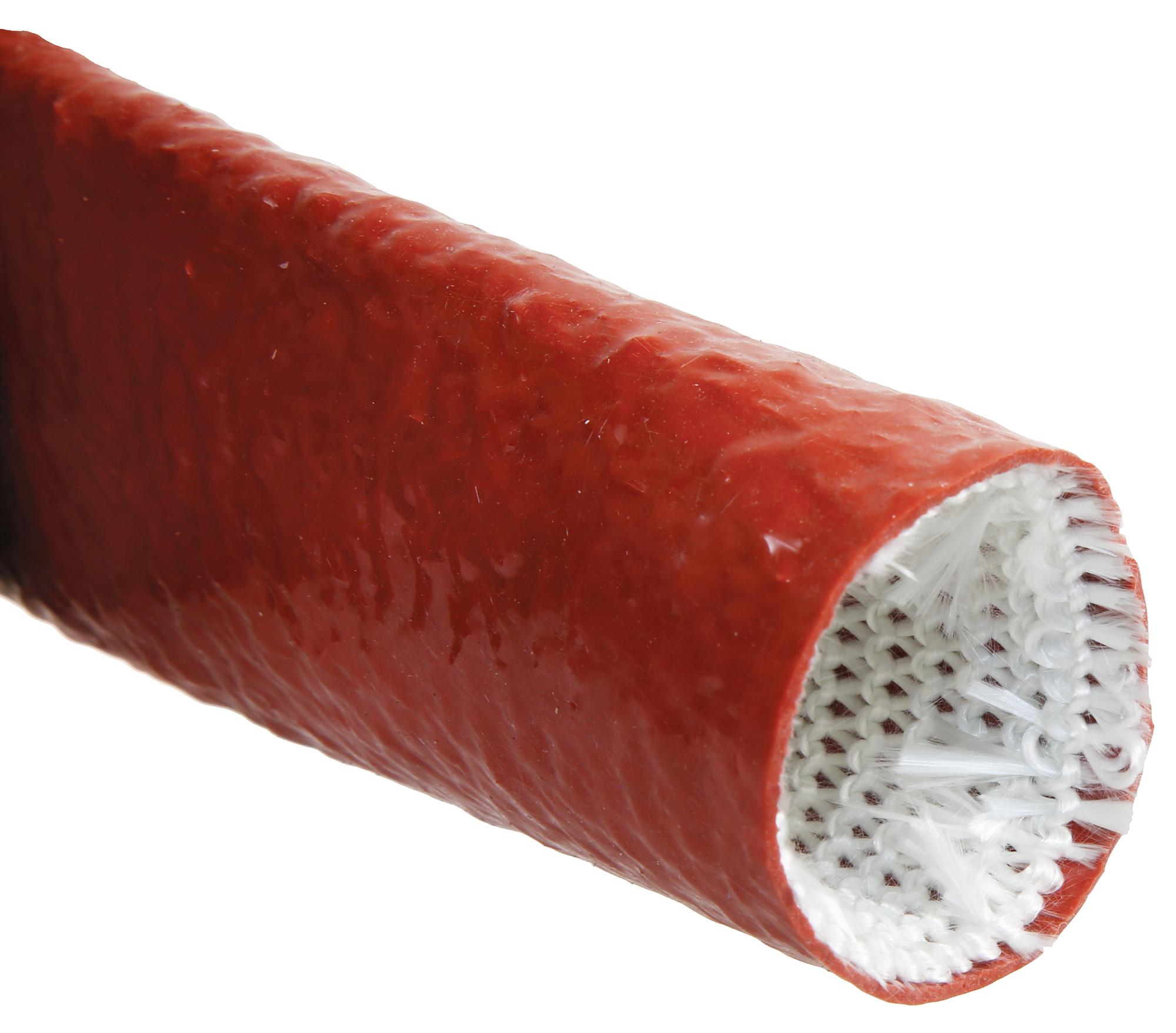 FIREPROOF SLEEVING RED 51MM 1M;