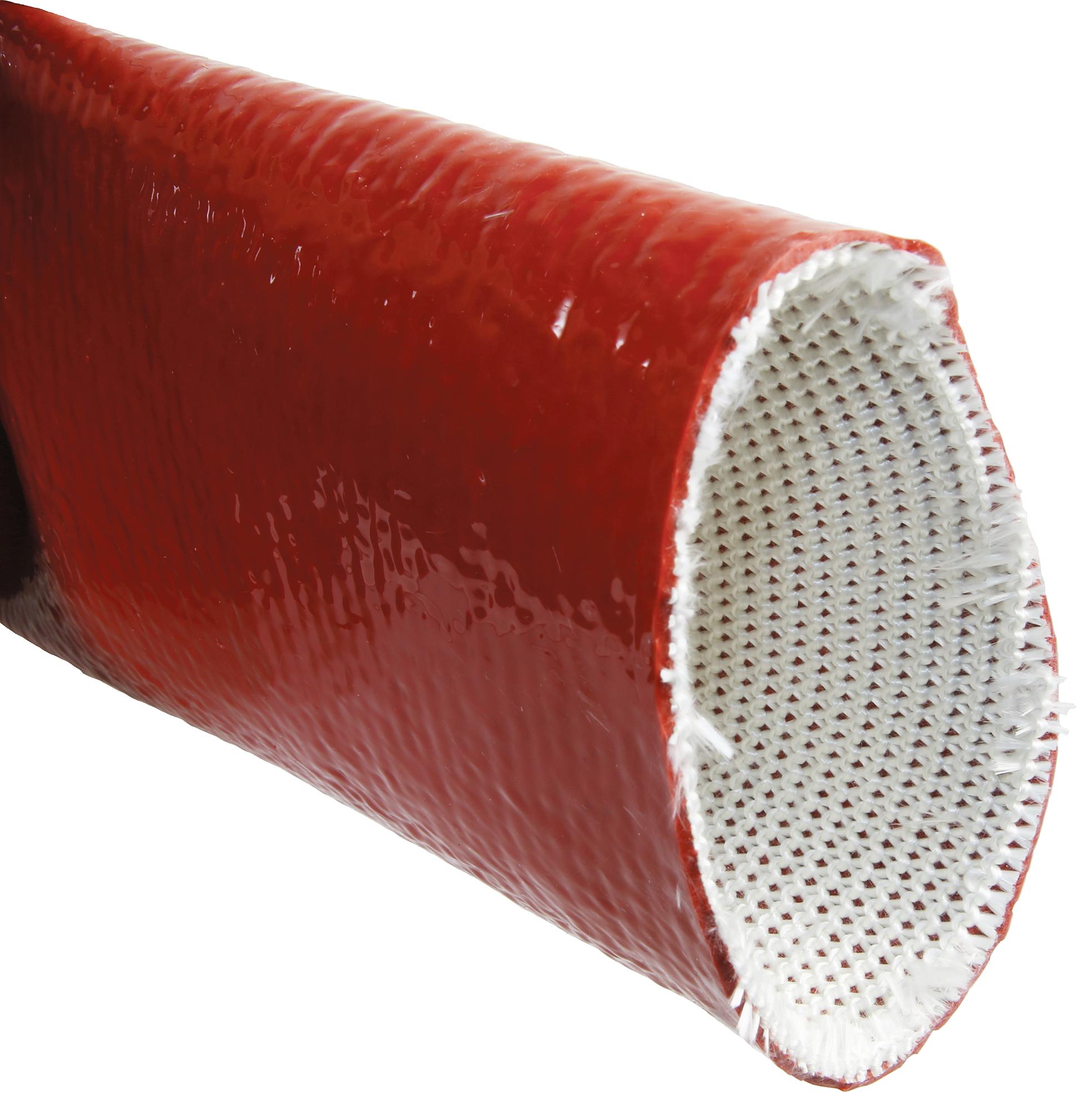 FIREPROOF SLEEVING RED 114MM 1M;