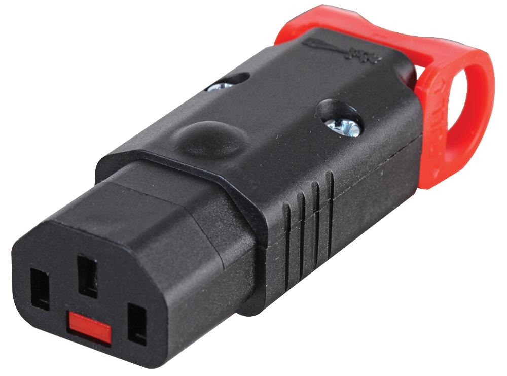 Iec Lock PA130100BK+ C13 LOCKABLE CONNECTOR;