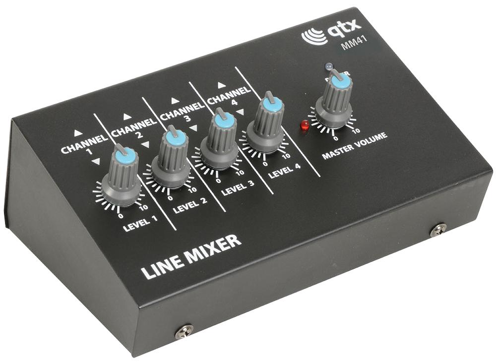 4 CHANNEL MINI MIC MIXER;