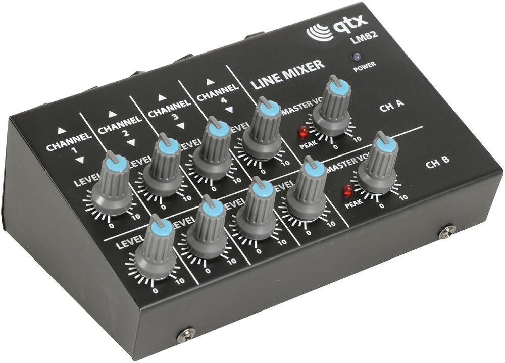 4 STEREO CHANNEL LINE MIXER;