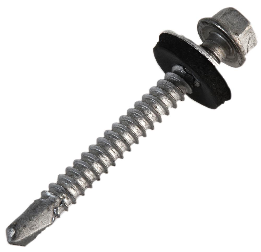 ROOF SCREW + WASHER 5.5X50MM (PK100);