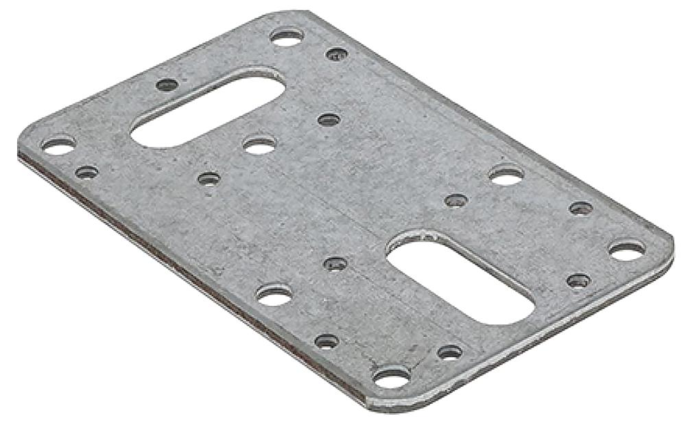 FLAT CONNECTOR PLATE GALV 62X100MM (5PK);