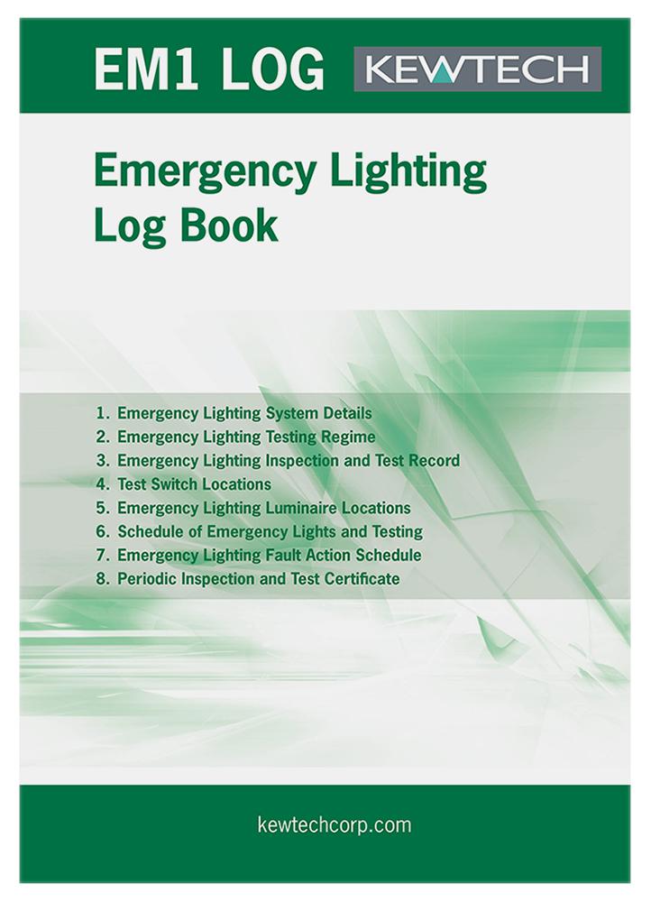 EMERGENCY LIGHTING LOG BOOK;