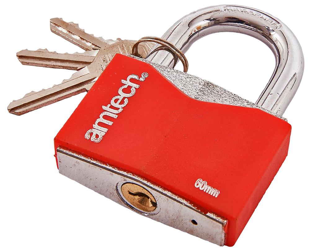 60MM RHOMBIC CHROME PLATED IRON PADLOCK;