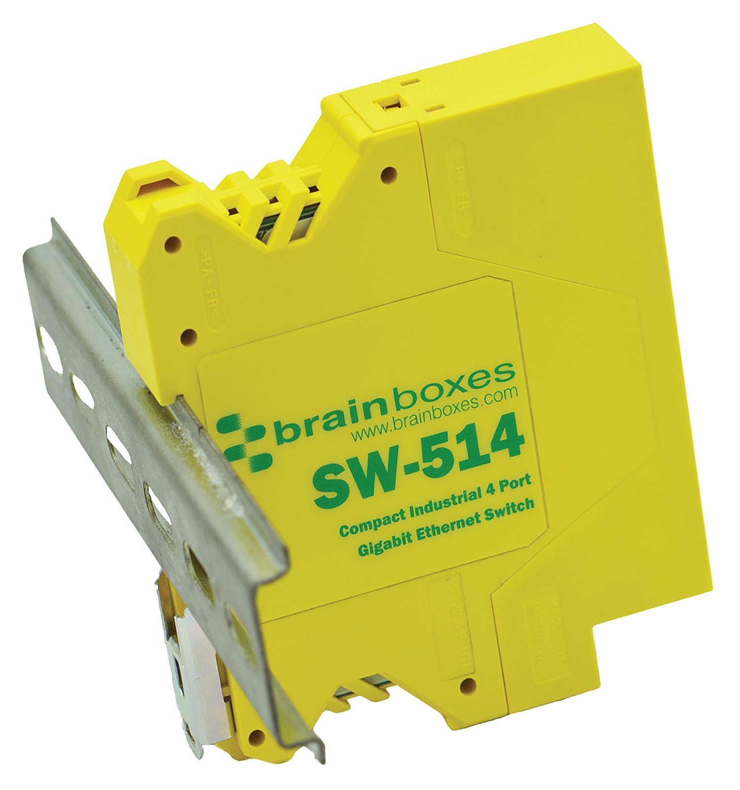 SW-514 BRAINBOXES, Switch, 4 Ports, Industrial, Gigabit