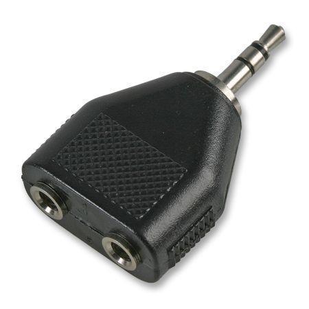 Adapter 2X Socket To           3.5mm Stereo Plug; Inter Series Connector A:Stereo - 3.5mm; Convert From Positions:-; Convert From Gender:Plug; Inter S