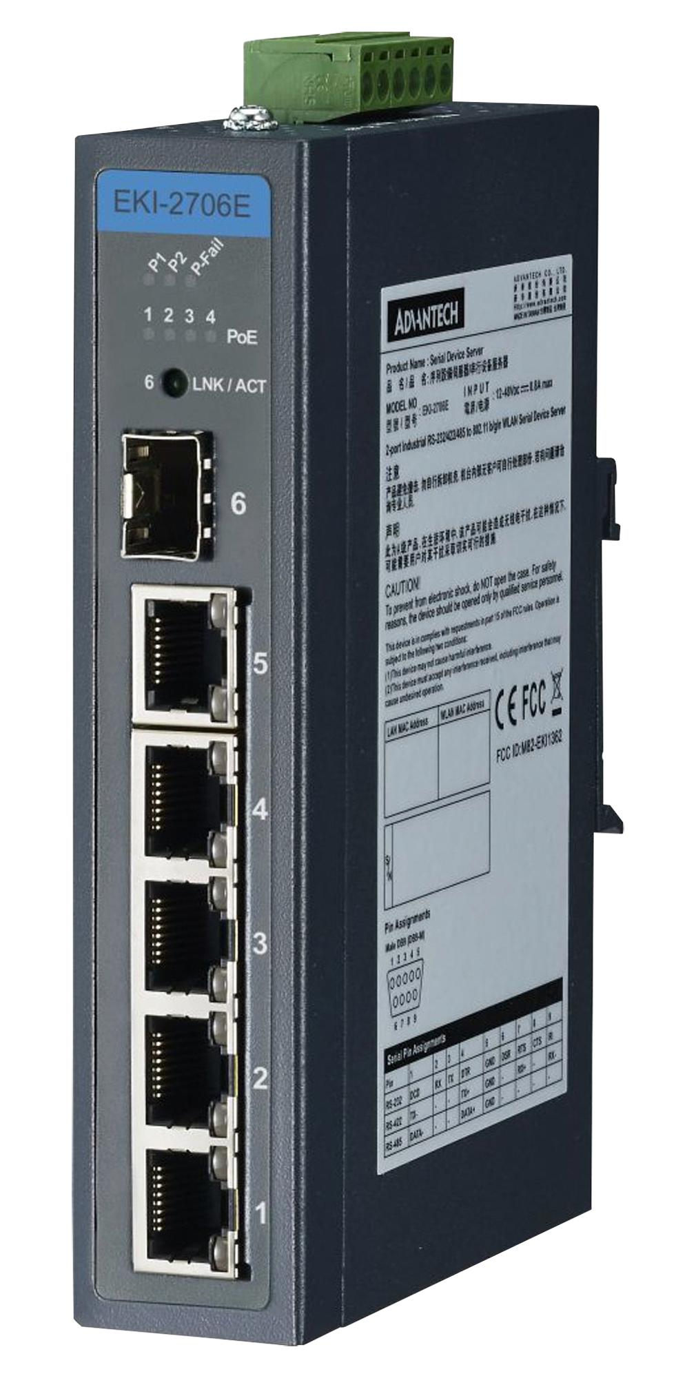 ADVANTECH EKI-2706E-1GFPI-BU