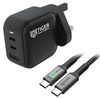 TIGER POWER SUPPLIES TGR-USB-65W-PD-UK-3P-C