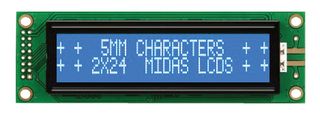 MIDAS DISPLAYS MC22405A6WK-BNMLW-V2