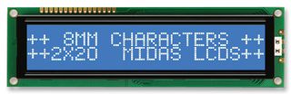 MIDAS DISPLAYS MC22008B6W-BNMLW-V2