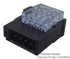 2-1473562-4 Te Connectivity, Rechtecksteckverbinder, blau, 4 