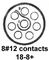 CINCH CONNECTIVITY SOLUTIONS BACC45FM18-8S6H
