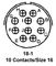 AMPHENOL INDUSTRIAL MS3102A18-1S.