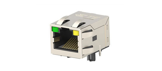 Ethernet-Buchsen mit integriertem, magnetischem Material PoE